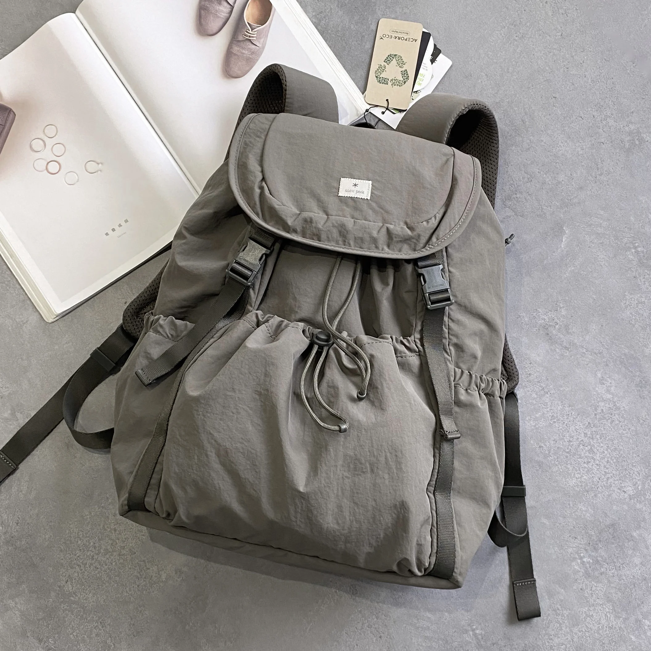 New 25L Large Capaci Outdoor Nylon Bapa Lightweight Travel Hiking Bag Double oulder Bag for Cam And king