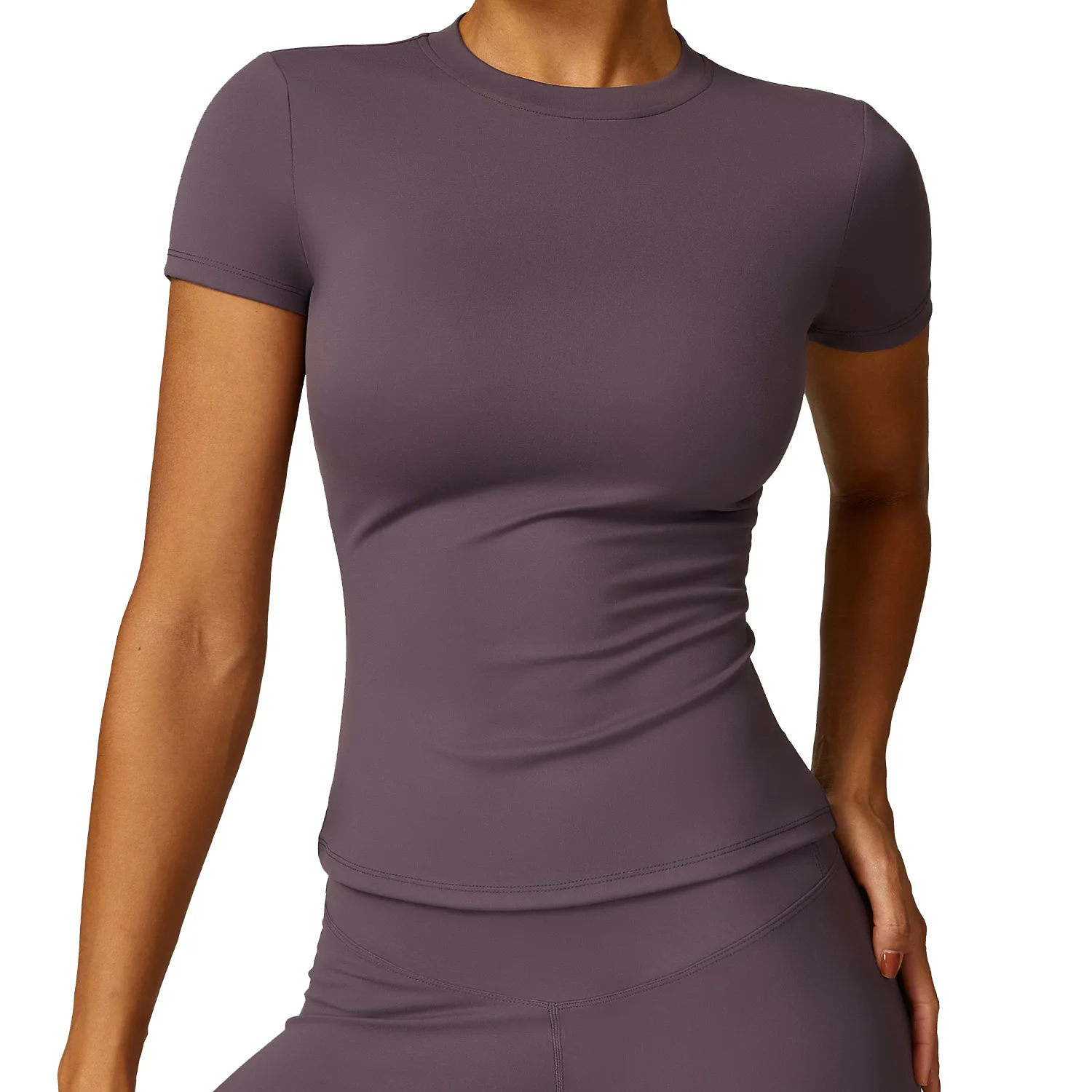 

Maxdutti Spring T-shirt Quick Drying Yoga Suit Short Sleeved Fitness Top Cover Up Shirt Outdoor Running Sports Short Sleeve