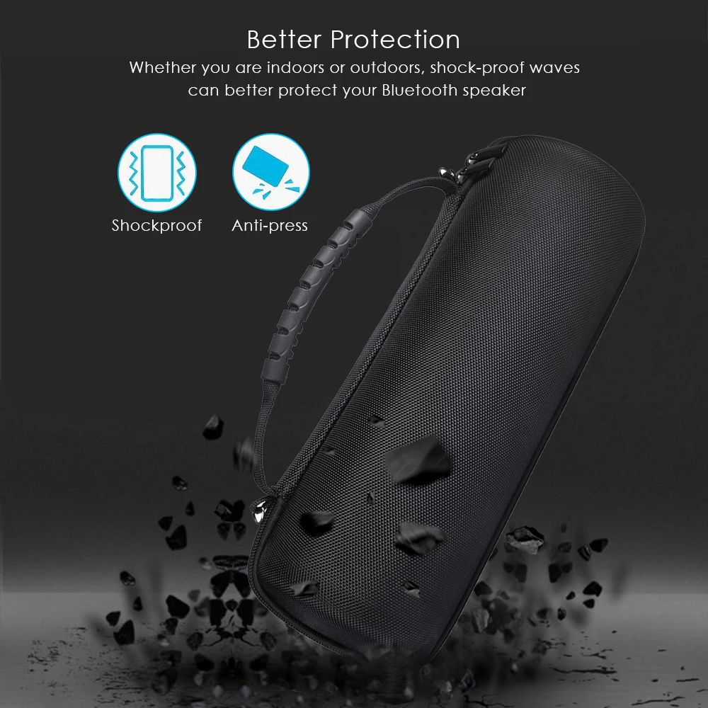 Funda protectora de viaje para altavoz JBL Flip 6/ Flip6, estuche de almacenamiento duro portátil, espacio Extra para enchufe y Cable, 5 colores