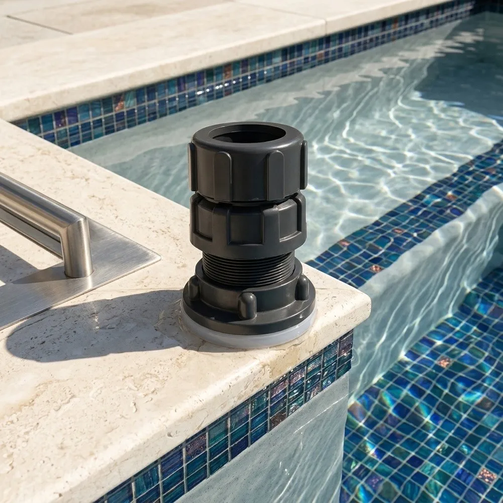 Pool Sand Filter 2 in 1 Drain Valve ABS Construction - 2 inch Thread with Built-in Filter Screen Prevents Sand Clogging
