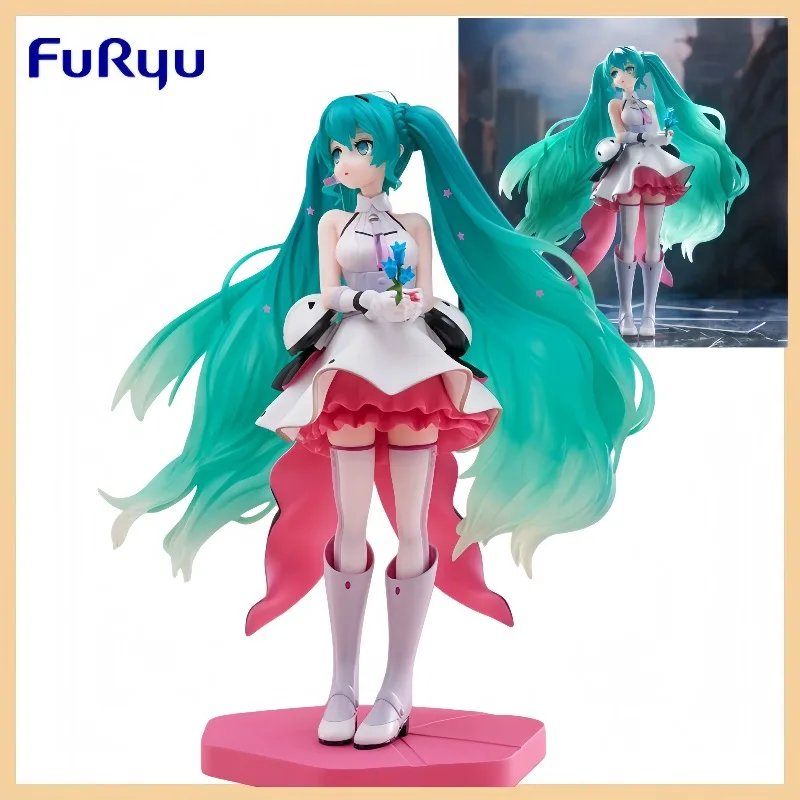

【В наличии】Оригинальный FuRyu Tenitol Vocaloid Hatsune Miku Galaxy Live Ver. Коллекция аниме-фигурок, украшение модели