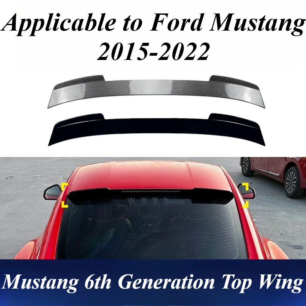 For Ford Mustang 6th Gen 2015-22 Rear Trunk Spoiler Wing ABS Plastic Rear Wing Lip Car Styling Exterior Modification Accessories