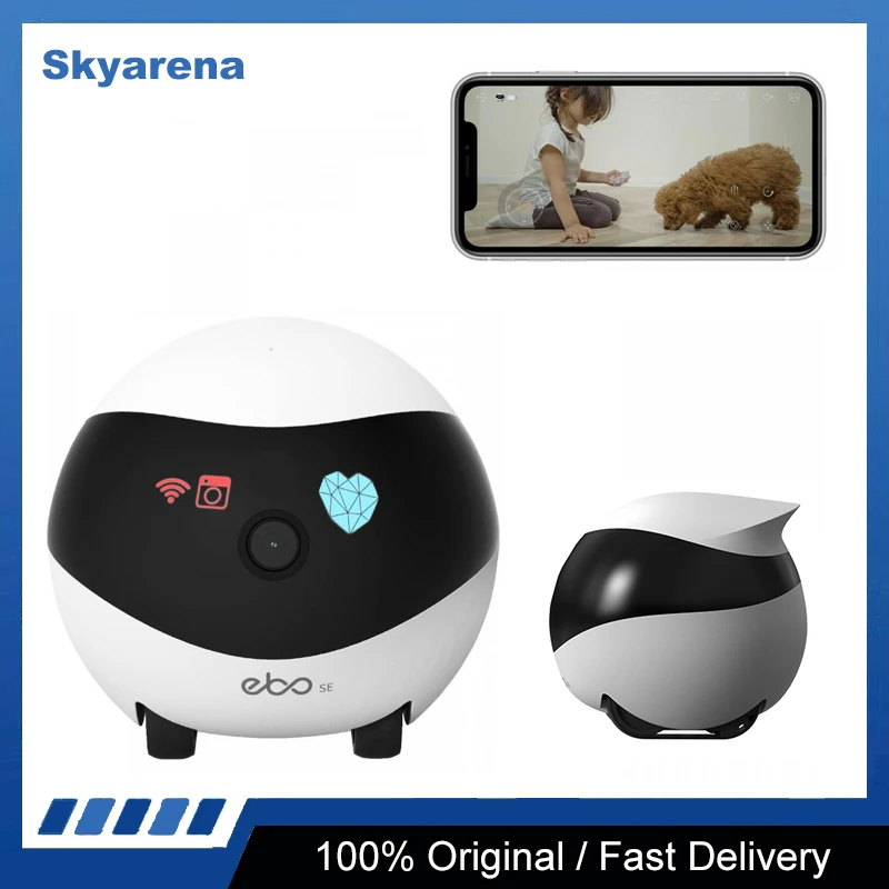 EBO AIR/SE Catpal Smart Robot Al Recognize 1080P Pet Cat Dog Voice Video Record Smart Companion Familybot Intelligent Robot Toys