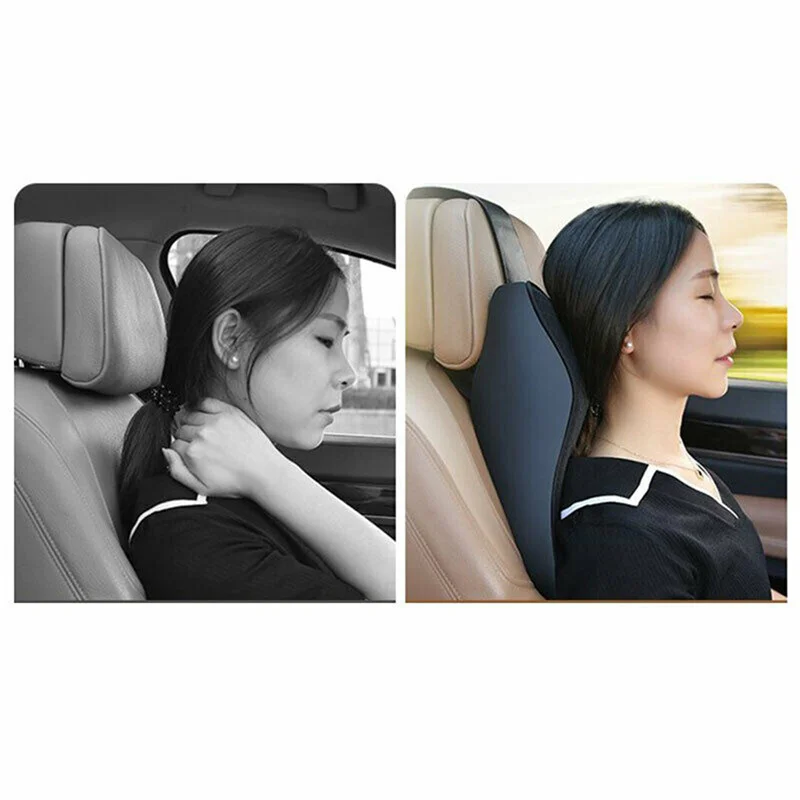 Memory Foam Neck Pillow Car Comfortable Seat Supports Lumbar Backrest Car Seat Headrest Cushion Pads For Neck Pain Relief