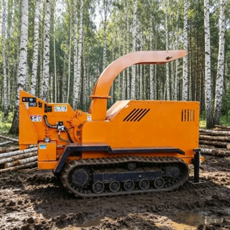 20hp Electric Wood Chipper Machine Wood Chipper Shredder Stationary Tree Branch Crusher for Workshop and Garden Use  