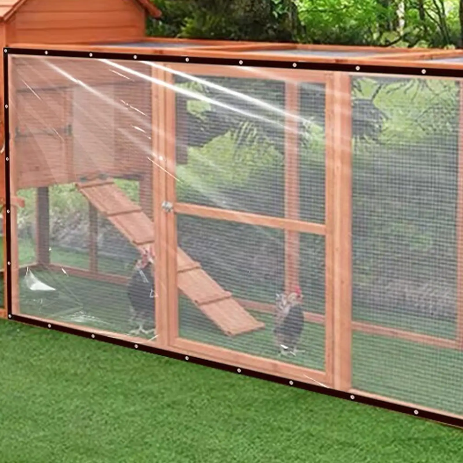 

Чехол для брезента, прозрачный чехол для брезента с втулками для сада, сверхмощные защитные принадлежности для домашних растений для теплицы и сада