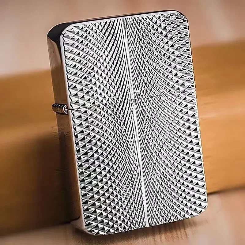 Zorro Classic Sand Wheel Windproof Paraffin Lighter Engraved Pattern Brass Vintage Sand Wheel Lighter Men\'s Gifts