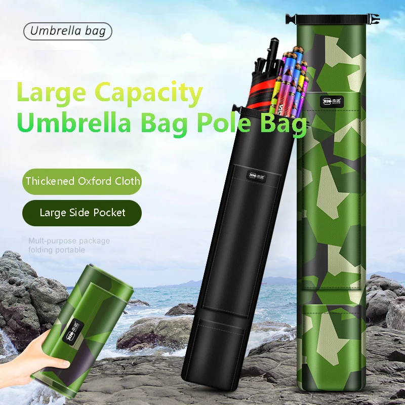 150cm Fishing Rod Bag Roll Up Large Capacity Folding Multifunctional Waterproof Fishing Ultralight Tackle Storage Accessories