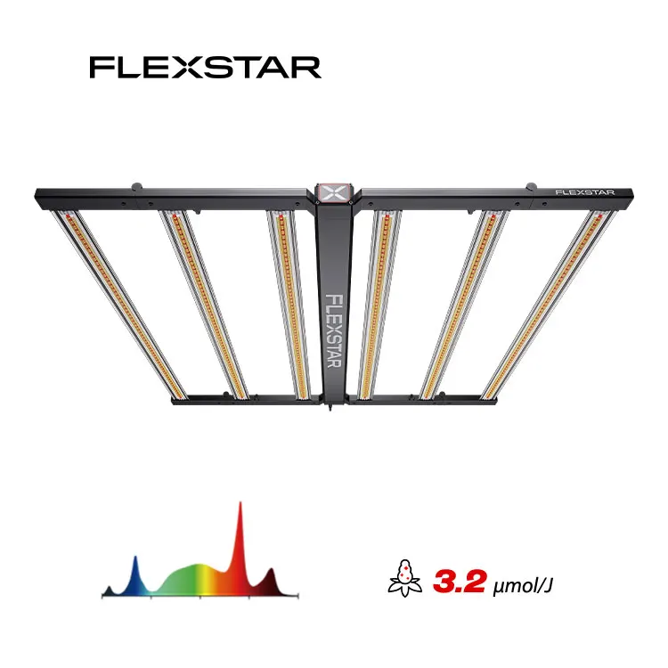 Hot selling：Flexstar Redline Spectrum Tunable 3.2Umol/J 760W UV IR Separate Control Daisy-Chain Led Grow Light with Fully Sealed