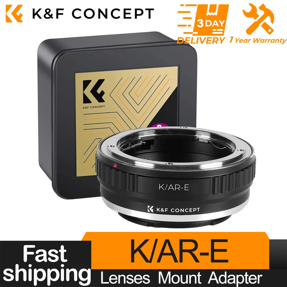 

K & F Concept Lens Adapter for Konica AR Mount Lenses to Sony E Camera Mount Compatible with Sony E A5000 A6000 A6400 A7C A7C2