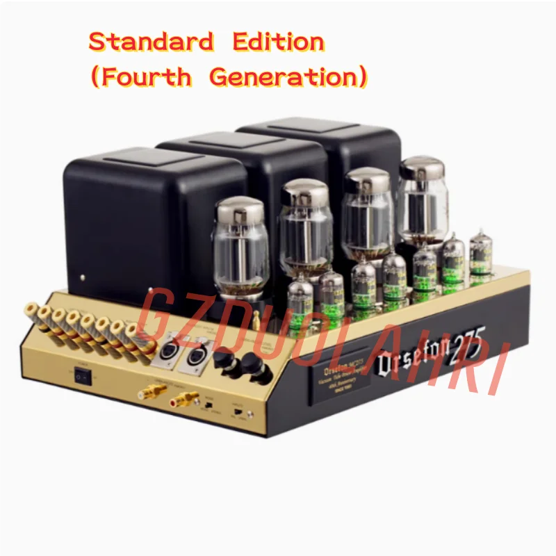 Clone Mclntosh MC275 Upgrade KT88*4 Tube Power Amplifier HiFi Push-pull Class AB 75W*2 Mono Mode Bridge Connection 150W*1