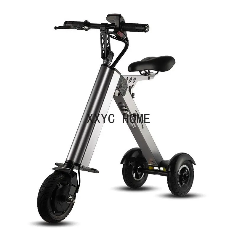 Electric Bicycle Simple Shape Mini E-Bike Three-Wheel Folding For Adult SINGLE Intelligent Bike 24V 300w Aluminum Alloy