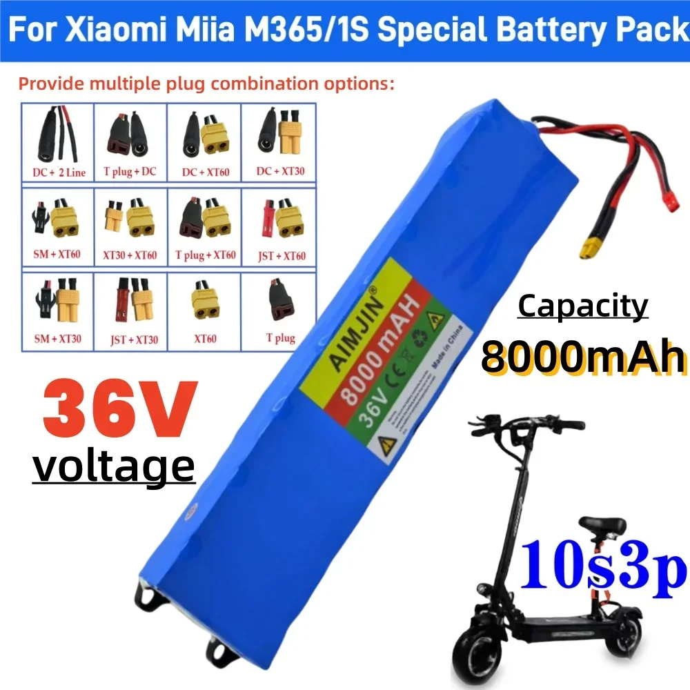 

100% New 10S3P 36V 8000mAh 36v Electric Scooter Battery Pack 18650 Lithium M365 Electric Scooter 36v Battery Scooter