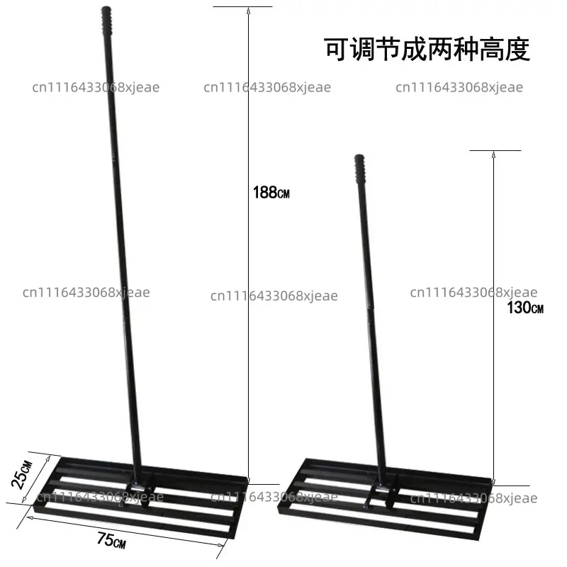 Lawn Leveling Rake, Leveling Machine, Soil Fertilizer Tool, Garden Farm Vegetable Plot Push-Pull Leveler, Sand Rake, Grass Rake