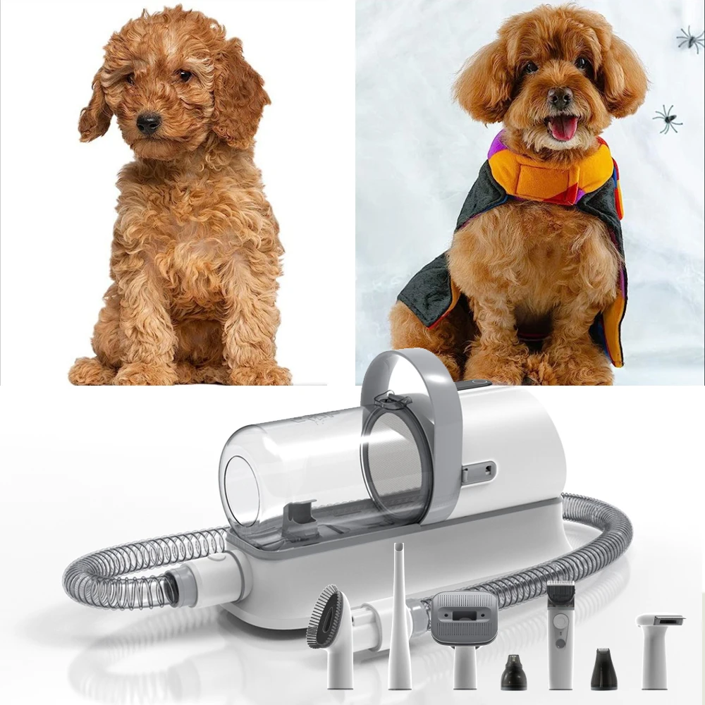 Multi Functional 7 In 1 Pet Grooming Vacuum Cleaner High Power Pet Cleaner Kit Trimmer