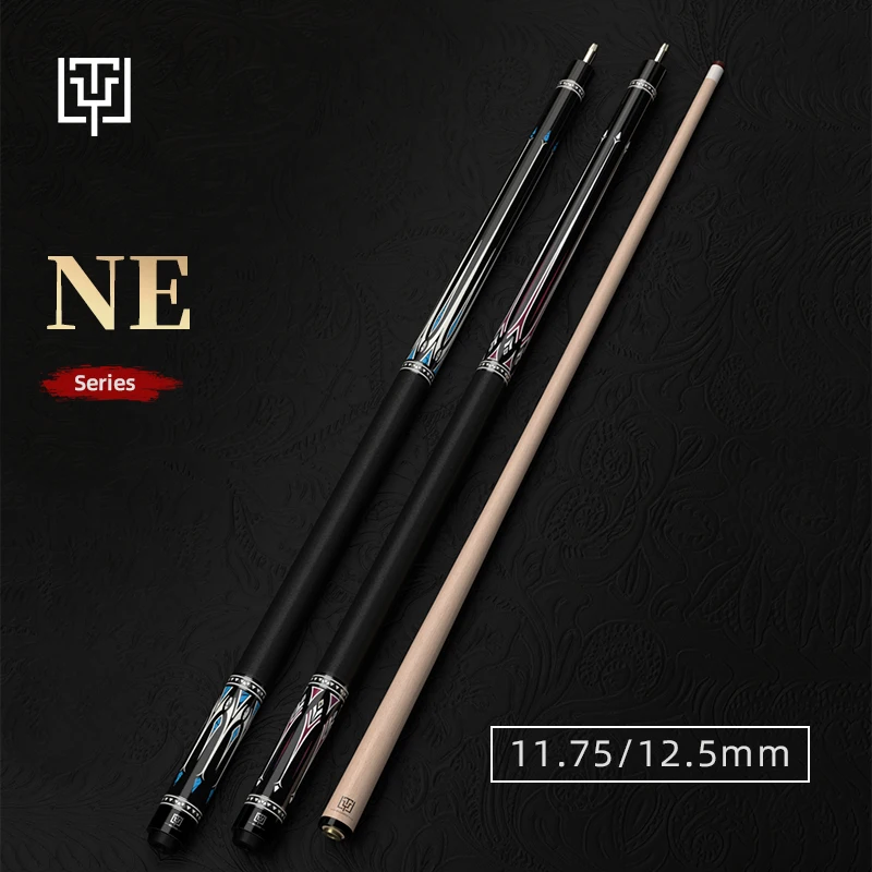 TY Brand NE Series Billiard Pool Cue Stick Quality Maple Shaft 12.5/11.75mm Tip Optional Unilock Joint Linen Wrap Taco De Billar