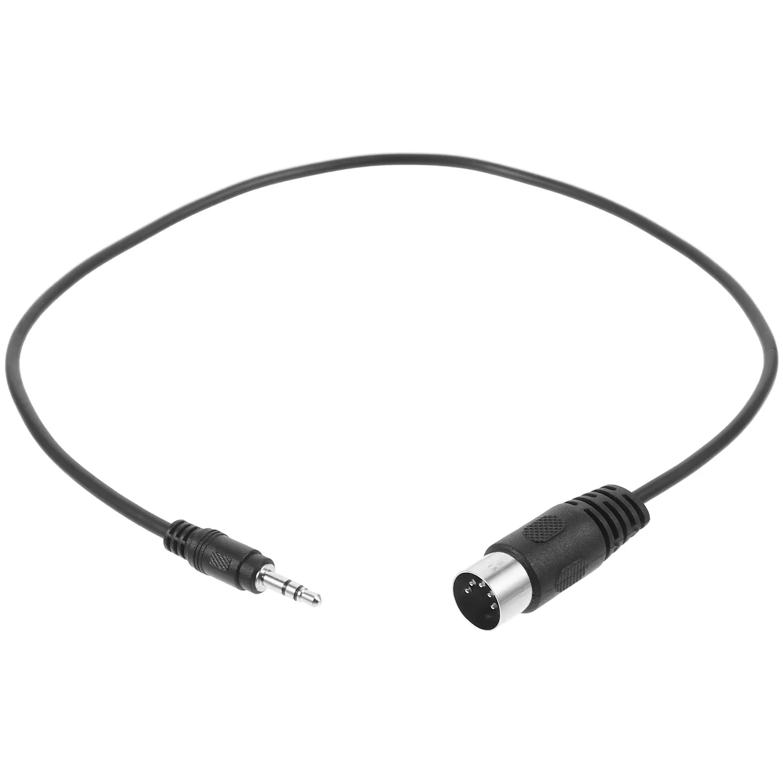 3.5mm 5 Pin Audio Adapter Cable Metal Rubber Plug Play Stereo Jack Cord Professional Audio Signal Transmission Converter Cable