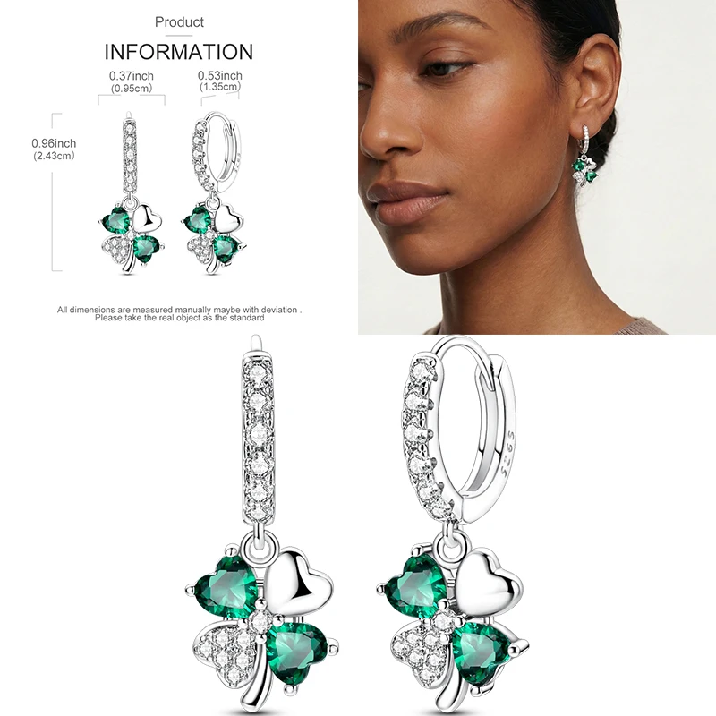 Funkelnde goldene Damen-Creolen aus 925er-Sterlingsilber, Schmetterlings-Ohrringe aus farbigem Zirkonium für Damen, Schmuck, Jahrestagsgeschenk – Detail 24