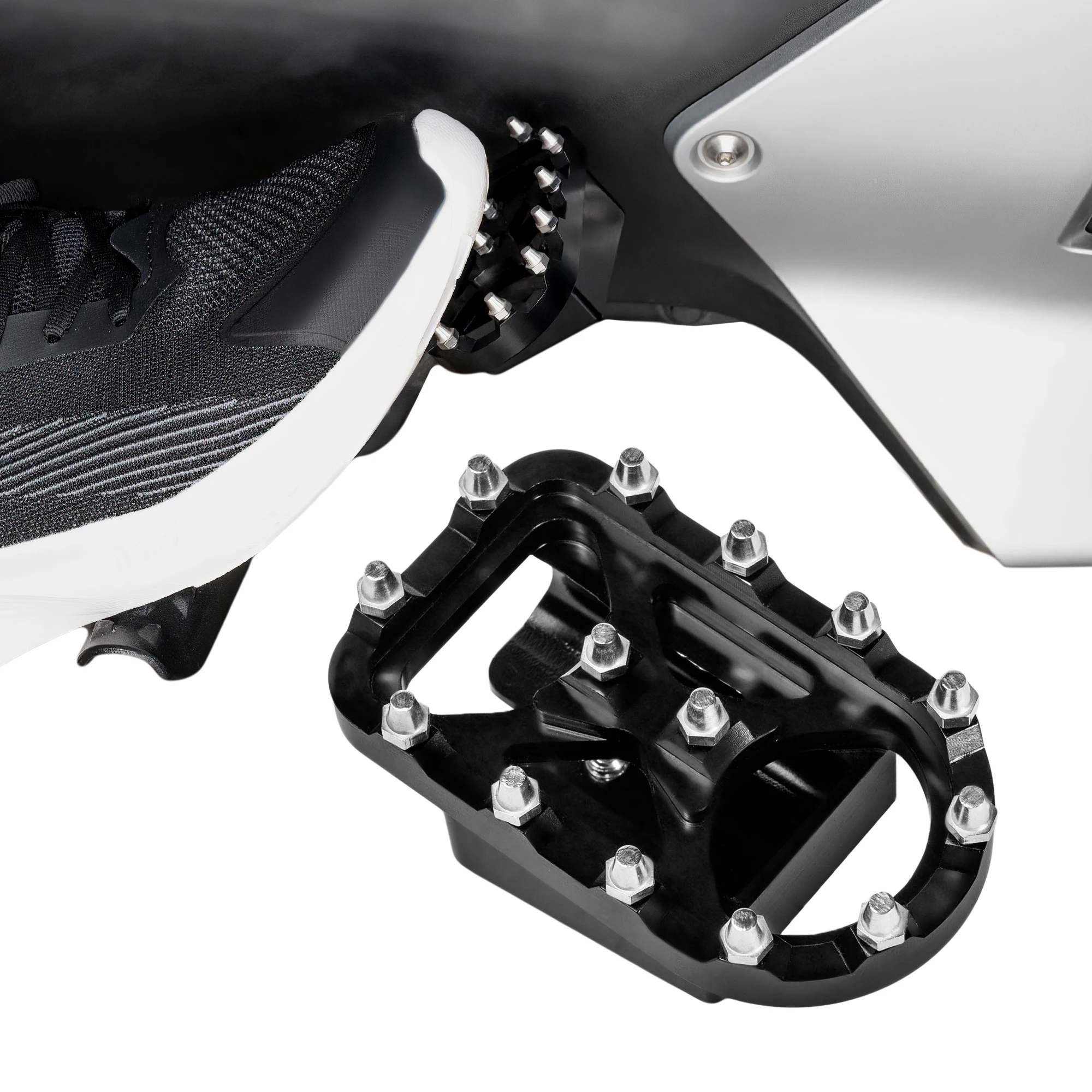 ブレーキペダルカバー スクリュータイプ アルミニウム 拡張ブレーキペダルフットボード Can Am Ryker 全モデル 三輪車アクセサリー用