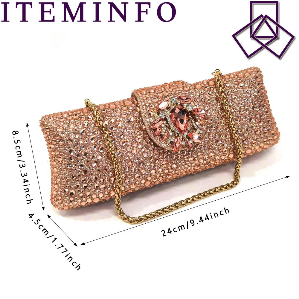 Simplicity High Quality Thin Heels Rhinestones Design Pointed Toe Ladies Sandals with Bag Set in Champagne Color For Party