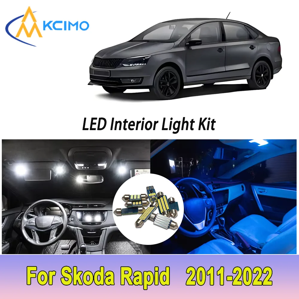 

New Light Bulb For Skoda Rapid (2011-2022) Premium Bright LED Interior Dome Map Trunk Light Kit Car Led Lamps Canbus Lamps Car