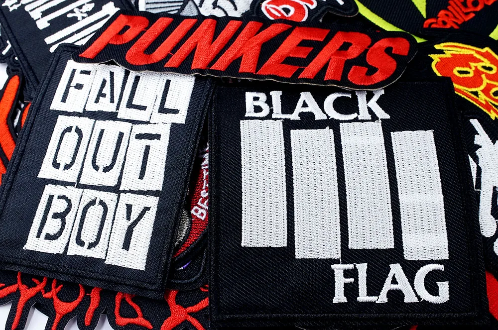 Band ROCK PUNK Stoffaufnäher zum Aufbügeln, Dekoration für Kleidung, Applikationen für Bekleidung, Heavy Metal – Detail 25