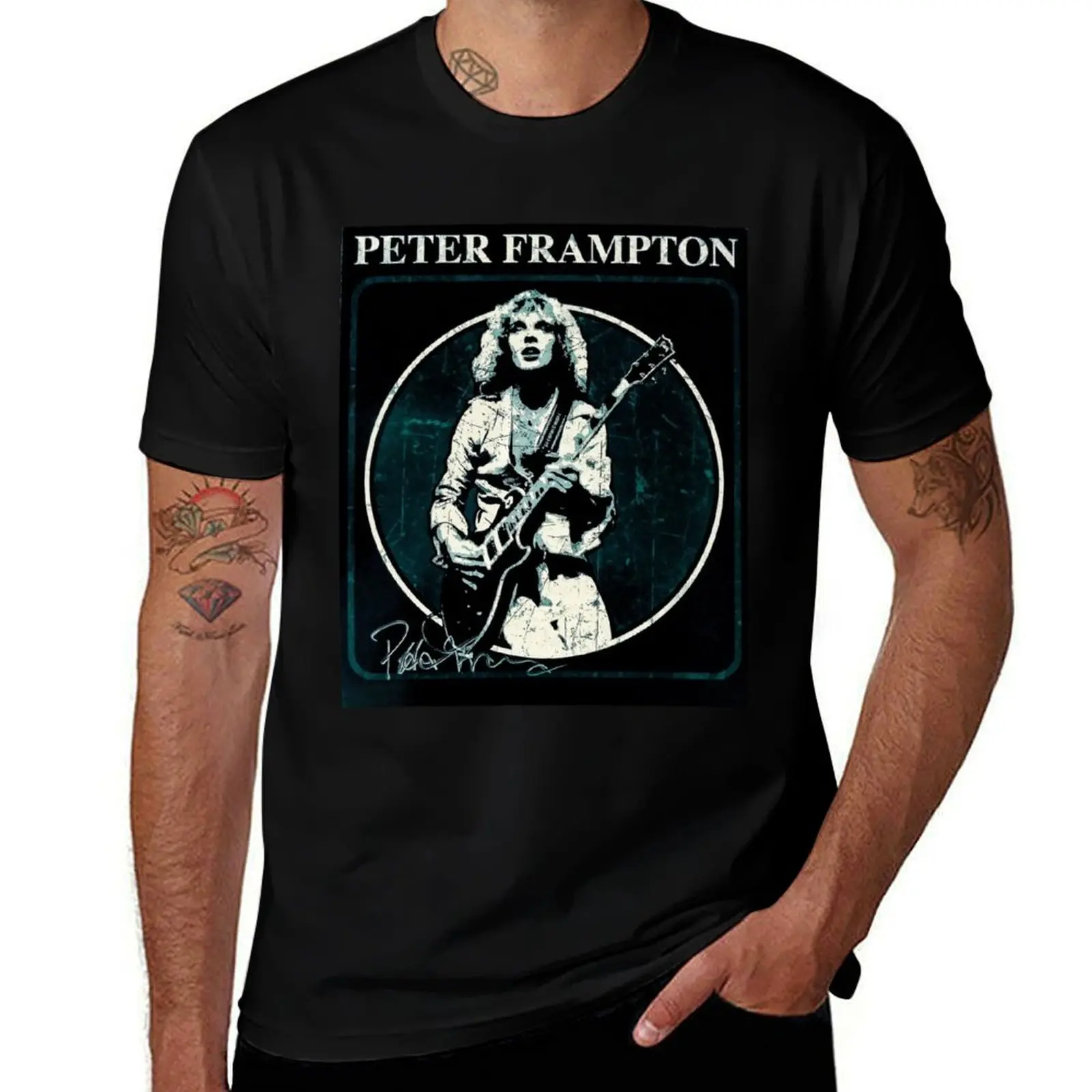 

for for slim shirt t t T-Shirt fit FRAMPTON graphic brand 100% PETER t men shirts cotton T-Shirt shirts luxury man vintage man