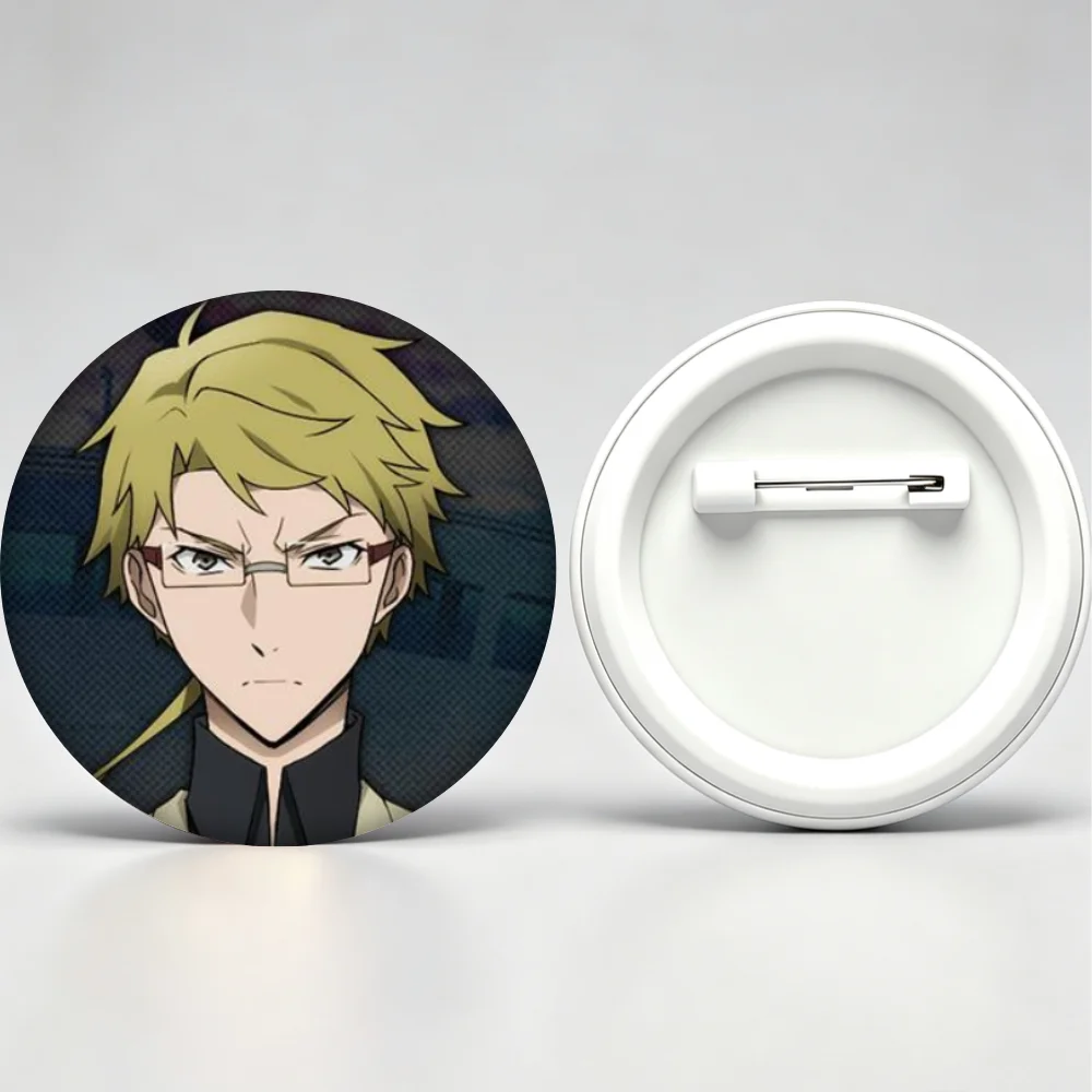 Handmade Creative Brooch Pin 32mm 44mm 58mm Tinplate Badge, Kunikida Doppo Anime Character Lapel Pin, Clothing Gift Accessory 2