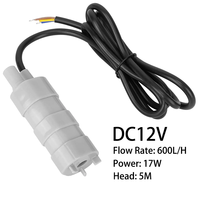 600L/H DC 12V Submersible Water Pump High Flow Three-wire Water Pump For Motorhome Camper Pond Aquarium
