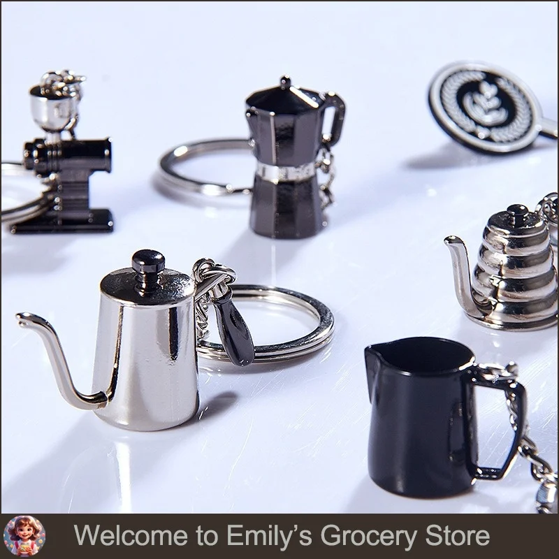 

Брелок серии Coffee, мини-сувенир, кофейные аксессуары, шикарный брелок для ключей, креативный подарок на день рождения для любителей кофе