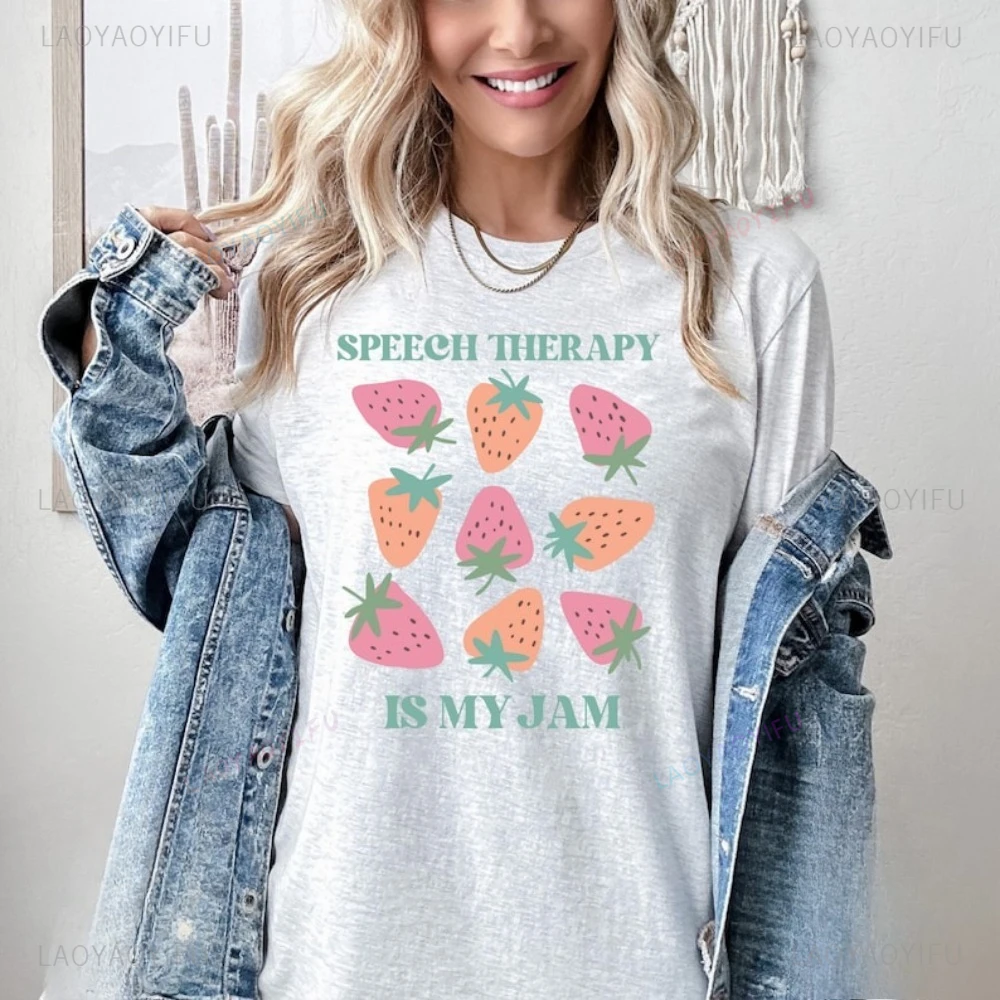 Speech Language Pathologist Speech Therapy T Shirt Casual Fashion Loose Harajuku Hip Hop Punk Women Tshirt Short Sleeve Tees