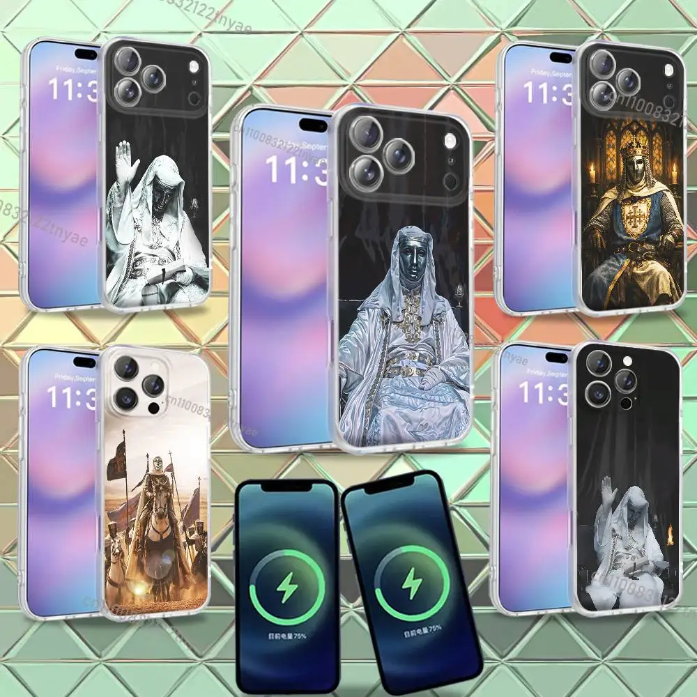 

Cool Phone Case For iPhone 16,14,11,17,13,15,12,Air,Plus,Pro,Max,E,Mini Baldwin IV of Jerusalem Frosted for MagSafe Magnetic TPU