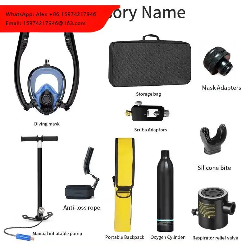 SANDELI CE Approved 0.5L Aluminum Oxygene Cylinder Tank Diving Bottle AIR Tank