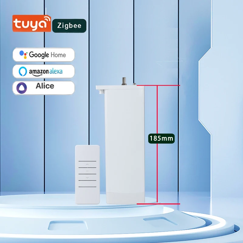The latest Generation Shorter Tuya Zigbee Electric Smart Curtain Motor Intelligent Support Voice Control Alice Alexa Google