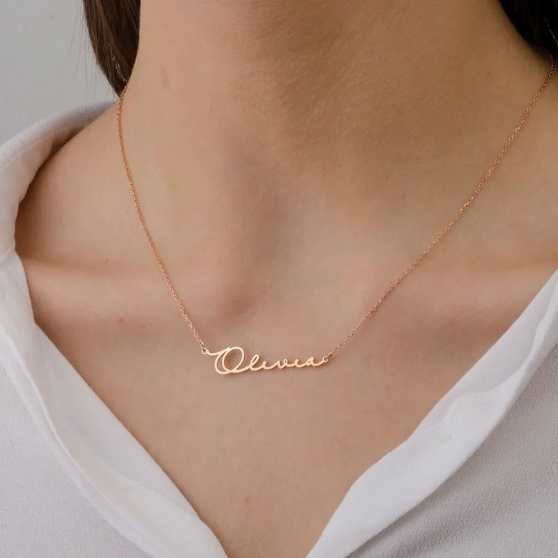Collana Personalizzata Con Nome In Acciaio Inox - Targhetta Incisa Per Donne E Uomini - Regalo Di Coppia, Compleanno, Anniversario - 6