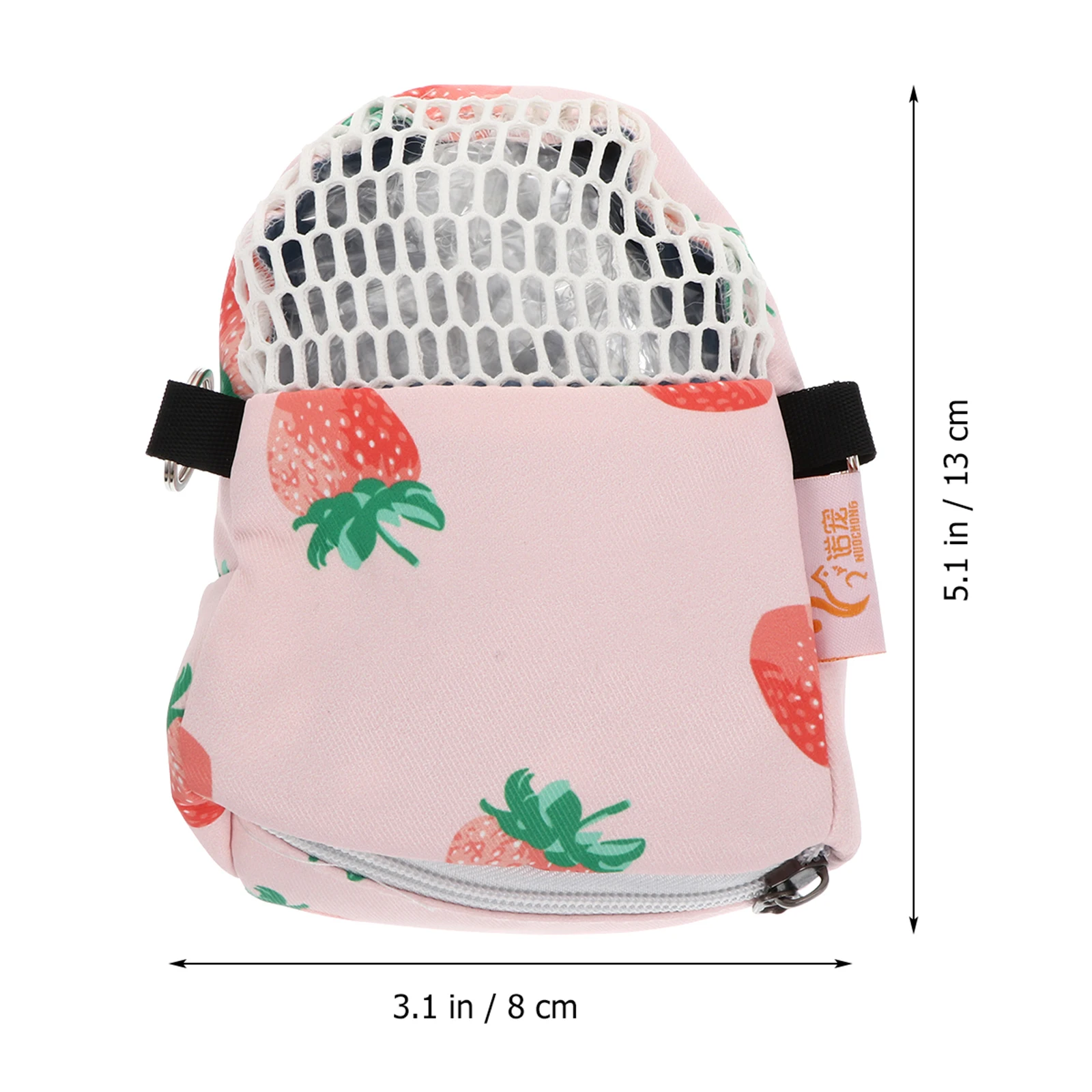 

Portable Travel for Small Animals Hedgehog Hamster Carrier Breathable Comfortable Pink Chinchilla Outdoor Long