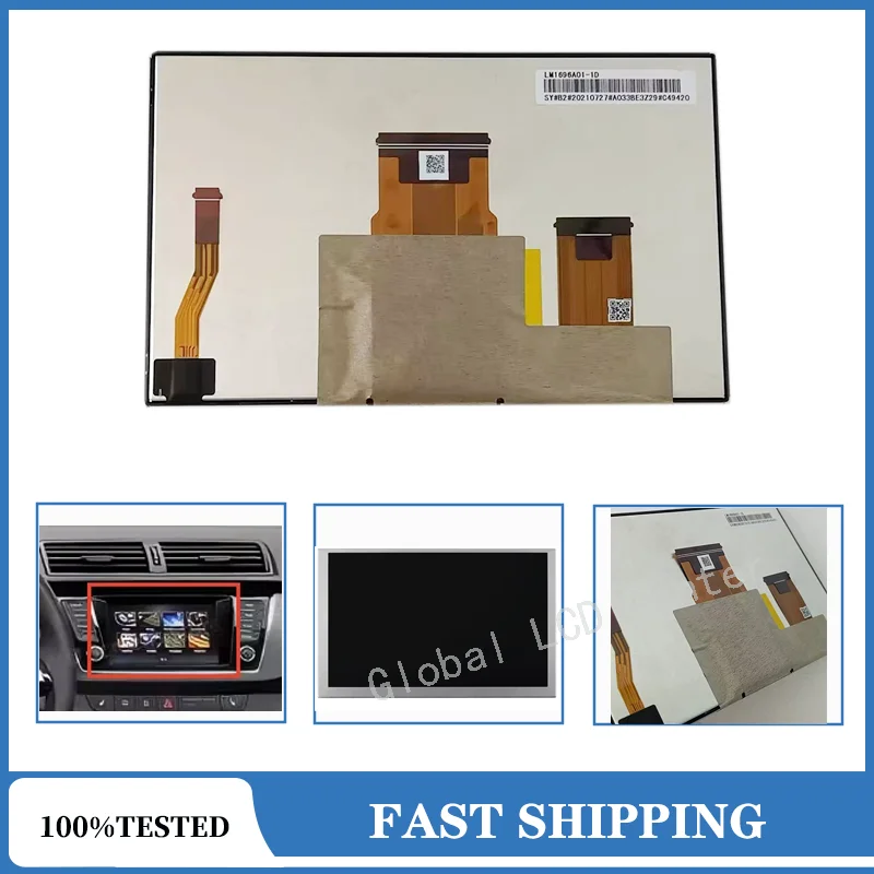 New 6.5″ LM1696A01 GPM1696A00 LM1696A01-1D LM1696A01-1B EAT63954701 LCD With Touch Screen For Skoda Fabia 3 for VW Polo