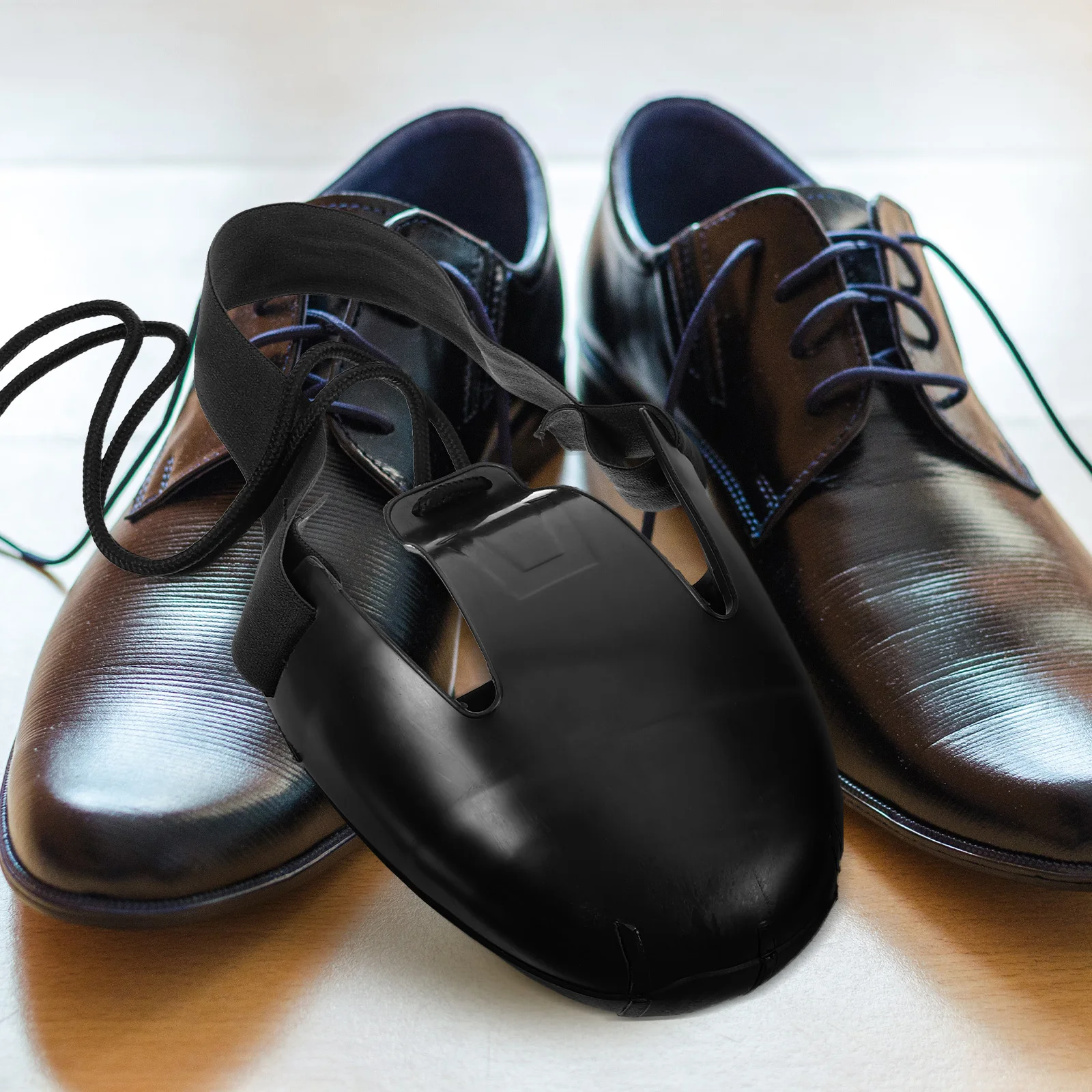 

1Pair Steel Toe Safety Overshoes Reusable Protective Shoe Covers for Factories Auto Plants Workshops Slip-Resistant Impact