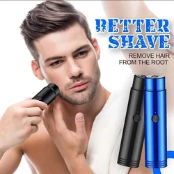 Mini Electric Shaver Men Portable Car Travel Rechargeable Shaver Professional Hair Removal Face Body Care Razor