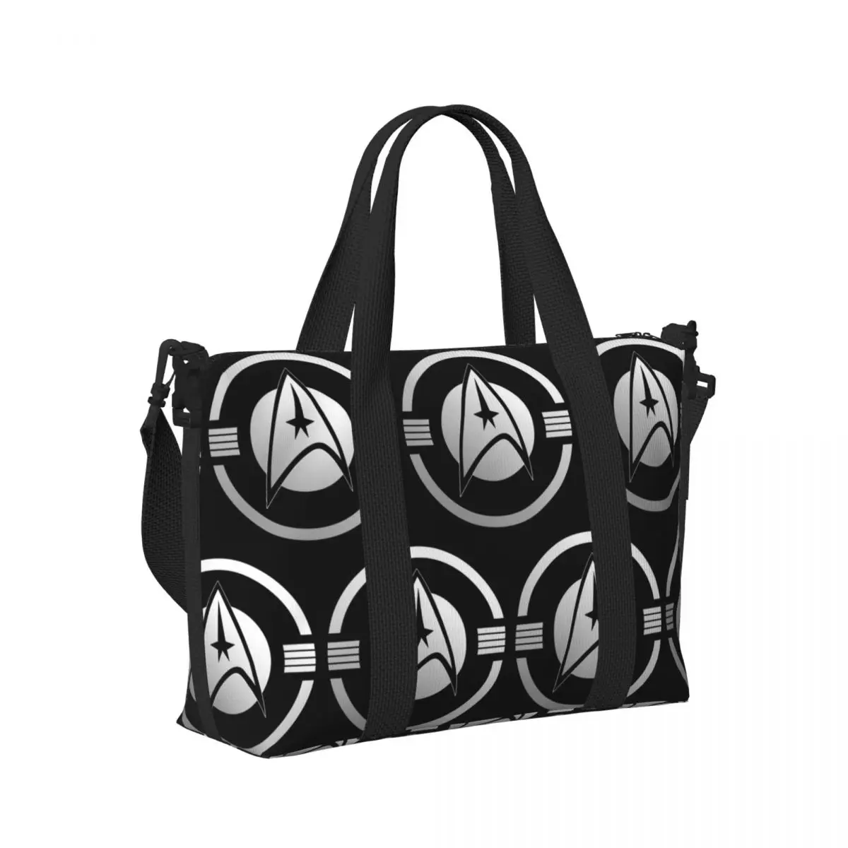 

Star Treks Science Fiction TV Series Beach Travel Bag Large Capacity Tote Bags for Gym Yoga Women Shopping Duffle Shoulder Bag