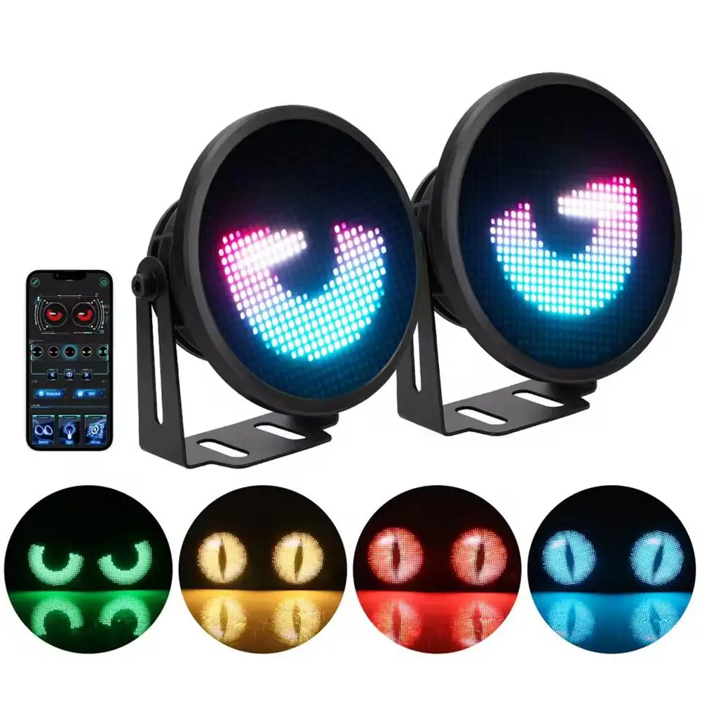 

Car Dynamic Demon Eye Decorative Light LED Car Headlights LED Car Assembly Accessories Modified Eagle Light Cars Eye J5Y7