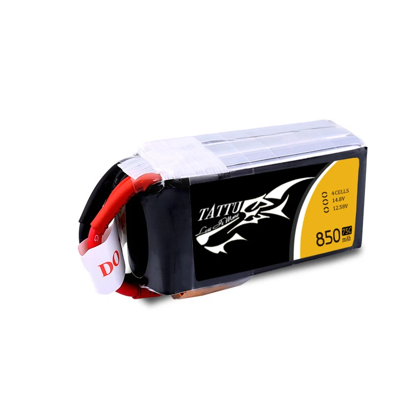 HOT TATTU 75C 850mAh 11.1/14.8V LIPO Battery With XT30/XT60 For RC Helicopter Quadcopter FPV Racing Drone Parts 3/4S BATTERY