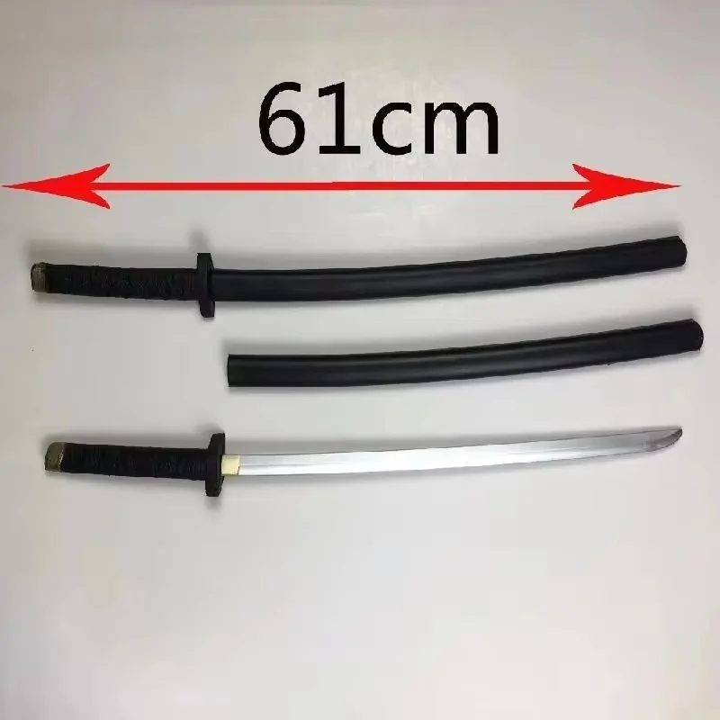 61cm Deadpool Katana rekwizyty do Cosplay broń dla młodzieży zabawki prezenty dla dzieci Pu Anime dusza figurka miecz nóż samurajski miecz ninja