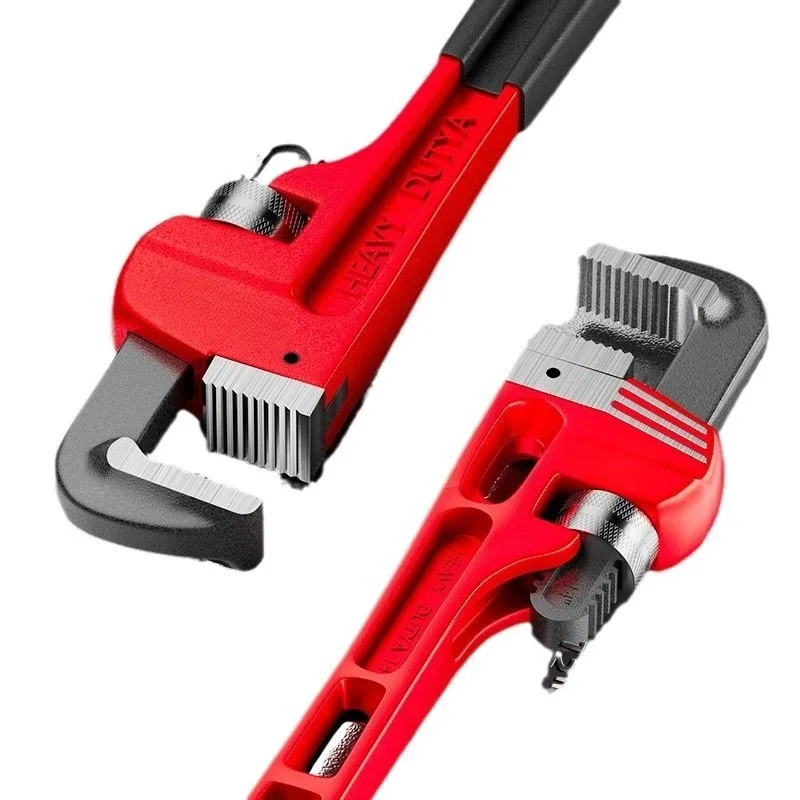 Heavy Duty Pipe Wrench Multi-Function Large Opening Adjustable Spanner Pipe & Nut Dual-Use Repair Tool