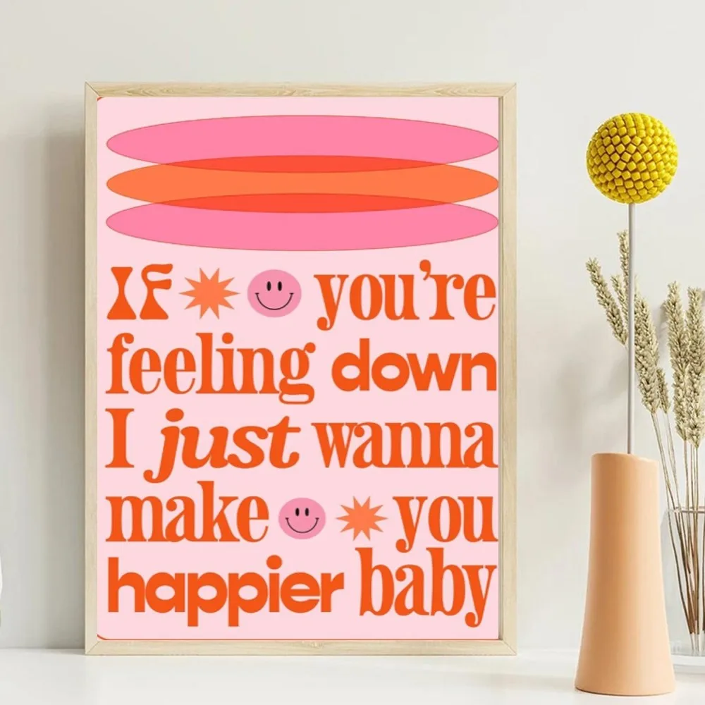 Harris Styles Lyrics Art Poster Wall Sticker Bedroom Bedside Decoration Modern Art Indoor Hanging Painting