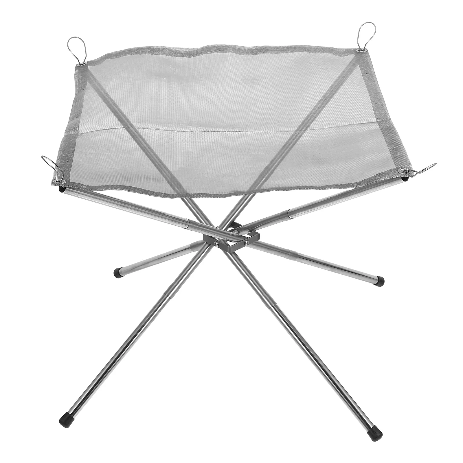 

Portable Stainless Steel Fire Pit Lightweight Detachable Outdoor Stove for Camping Hiking Barbecue Efficient Burning Grill