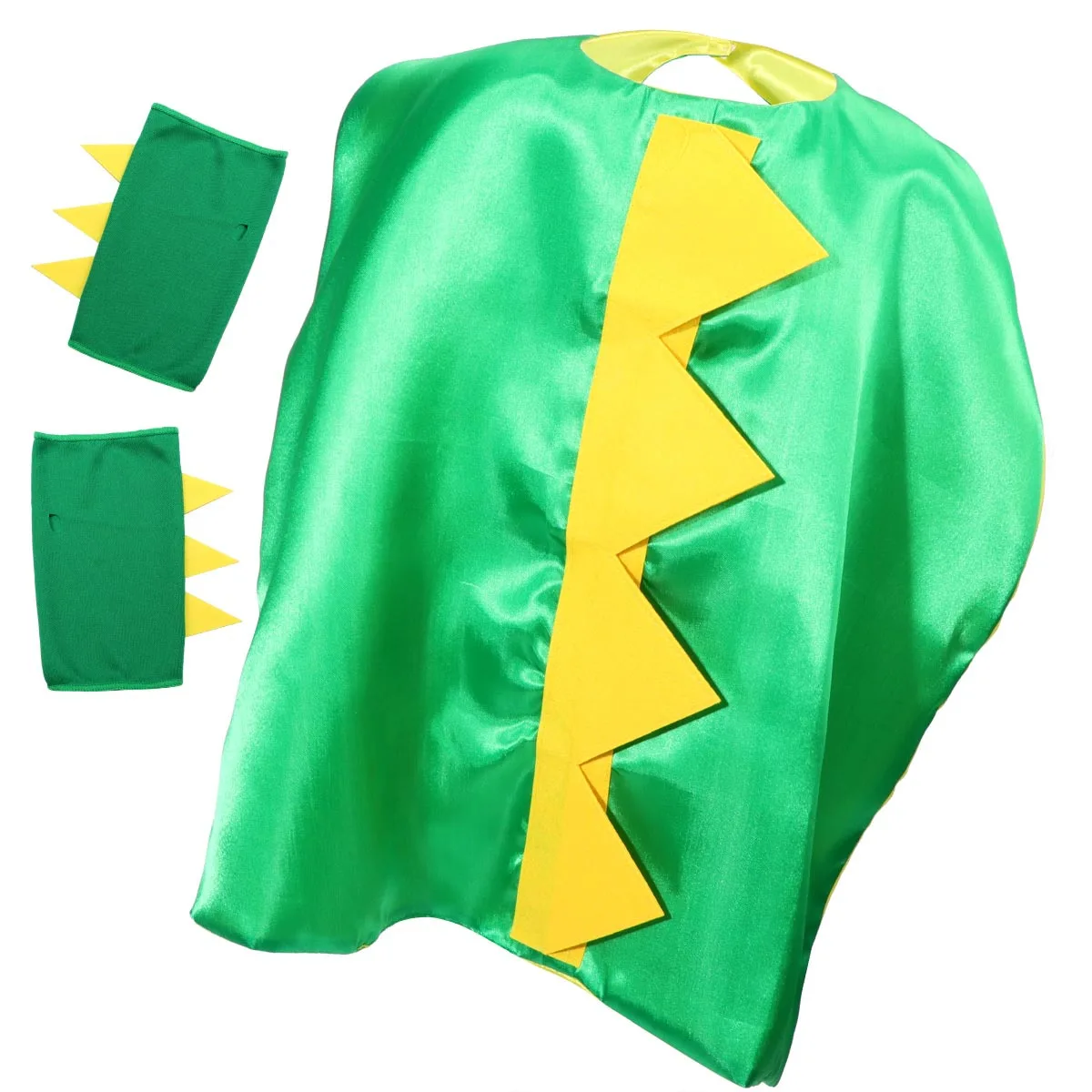 1Set Kids Dinosaur Cape Dragon Wristband Costume Cloak Spikes for Halloween Dress Up Pretend Play Party Kids Dinosaur Cape