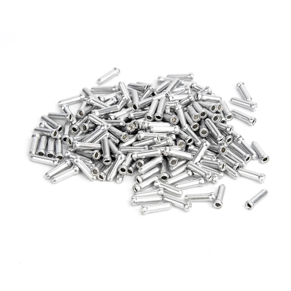 

100PCS MTB Bike Bicycle Brake Shifter Aluminum Inner Cable Tips Crimps Cycle Cycling Parts Derailleur Shift Cables End Caps