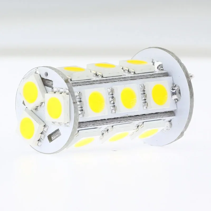 G6.35 Led Bulb Lamp GY6.35 Corn Tower Bi Pin Light DC AC 12V 24V 18LED SMD 5050 360-396LM 3W Repalce 30W Halogen Bulbs 20pcs/lot