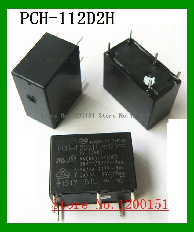 PCH-112D2H 5A, relé DIP-5, PCH-112D2H-12V